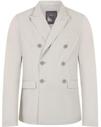 Herno - Double-Breasted Suit Jacket - Lyst