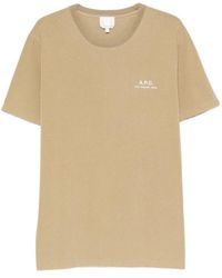 A.P.C. - Rue Madame Logo-Print T-Shirt - Lyst
