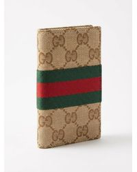 Gucci - Gg Card Case With Web - Lyst