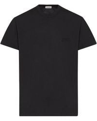 McQueen - Stripe Detailed Crewneck T-Shirt - Lyst