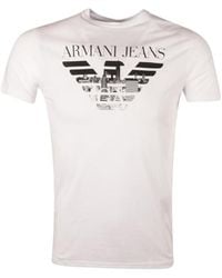 Armani Jeans - Logo Details T-Shirt - Lyst