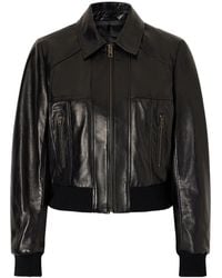 Nili Lotan - Leather Cropped Jacket - Lyst