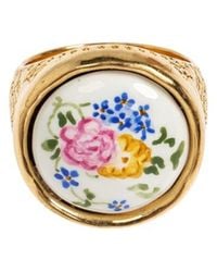 Chloé - Chloé Bloomcraft Enamel Signet Ring - Lyst