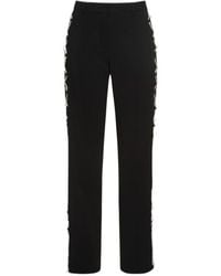 GIUSEPPE DI MORABITO - Lace-Up Stretch Envers Satin Pants - Lyst