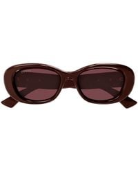 Gucci - Eyewear Oval-Frame Sunglasses - Lyst
