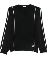 Liu Jo - Color-Block Striped Sweatshirt - Lyst