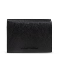 Emporio Armani - Logo Lettering Bi-Fold Wallet - Lyst