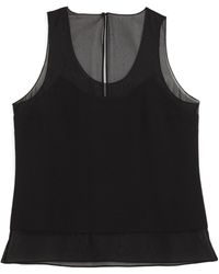Michael Kors - Mesh Layered Sleeveless Top - Lyst