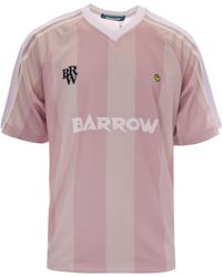 Barrow - Striped Logo-Print T-Shirt - Lyst