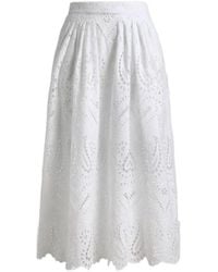 Etro - Openwork Midi Skirt - Lyst