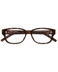Saint Laurent - Eyewear Sl M149 Rectangular Glasses And Frames - Lyst