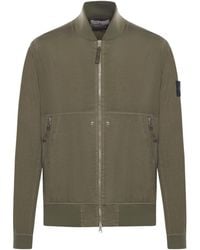 Stone Island - Logo-Patch Zipped Jacket - Lyst