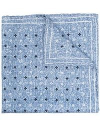 Brunello Cucinelli - Tile-Print Silk Scarf - Lyst