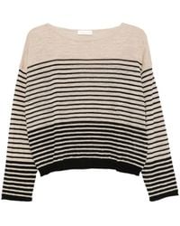 Roberto Collina - Striped Fine-Knit Sweater - Lyst