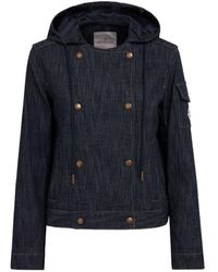 Moncler - Diervilla Cotton Blend Denim Jacket - Lyst