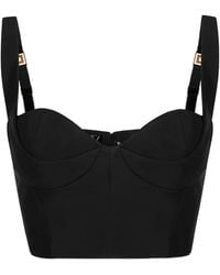 Elisabetta Franchi - Technical Fabric Top - Lyst