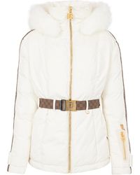 Balmain - Belted Pb Down Jacket - Lyst