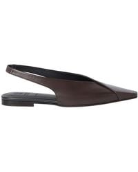 Brunello Cucinelli - Calfiskin Slingback Flats - Lyst