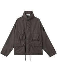 Stone Island - Pocket Detailed Hooded Jacket - Lyst