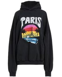 Balenciaga - Solid Color Hooded Sweatshirt - Lyst