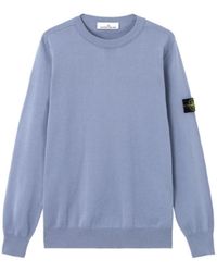 Stone Island - Logo Detailed Crewneck Sweatshirt - Lyst