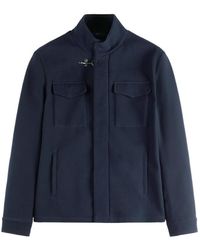 Fay - Pocket-Detailed Waffle-Knit Jacket - Lyst