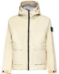Stone Island - Logo Patch Zip-Up Bomber Jacket - Lyst