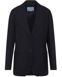 Prada - Single-Breasted Tailored Blazer - Lyst