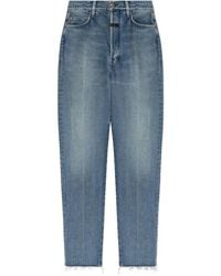 Fear Of God - Logo Detailed Straight Leg Jeans - Lyst