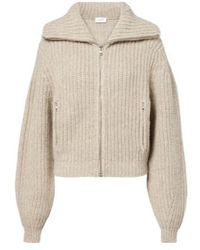 Lemaire - Ribbed-Knit Alpaca And Yak Wool Cardigan - Lyst