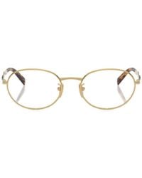 Prada - Eyewear Oval Frame Glasses - Lyst
