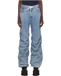 WOOYOUNGMI - Tie-Dye Denim Trousers - Lyst