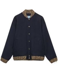 Prada - Double Cashmere And Wool Bomber Jacket - Lyst