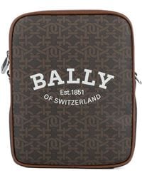 Bally - Logo Zipper Shoulder Bag - Lyst