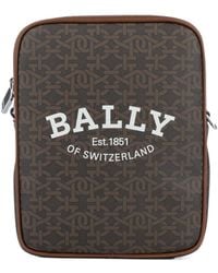 Bally - Logo Zipper Shoulder Bag - Lyst