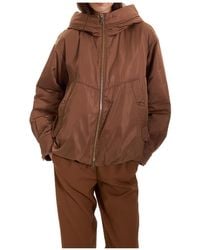 Marella - Zip-Up Hooded Casual Jacket - Lyst
