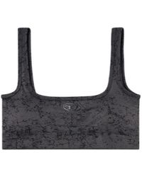 DIESEL - Utilitarian Print Sports Bra - Lyst