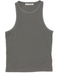 Acne Studios - Waffle-Knit Cotton Tank Top - Lyst