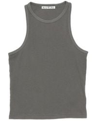 Acne Studios - Waffle-Knit Cotton Tank Top - Lyst