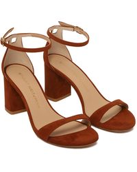 Stuart Weitzman - Nudistarc Block-Heeled Sandals - Lyst