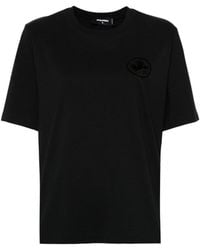 DSquared² - Flocked-Logo T-Shirt - Lyst