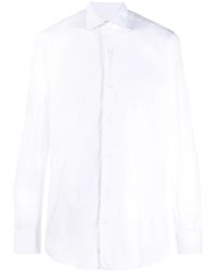 Mazzarelli - Lapel Long Sleeve Shirt - Lyst