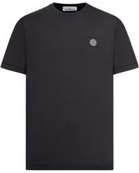 Stone Island - Logo-Patch Cotton T-Shirt - Lyst