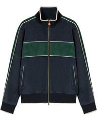 CASABLANCA - Monogram-Pattern Suede Sport Jacket - Lyst