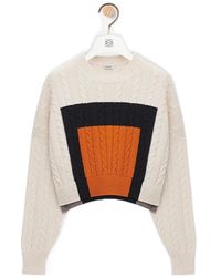 Loewe - Anagram Patch Cropped Jumper - Lyst