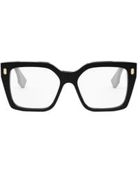 Fendi - Eyewear Square Frame Glasses - Lyst