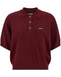 ROTATE BIRGER CHRISTENSEN - Cropped Logo Polo Top - Lyst