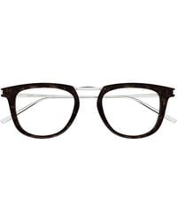 Saint Laurent - Eyewear Square Frame Glasses - Lyst