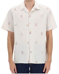 Paul Smith - Ps Paul Smith Abstract Printed Button-Up Shirt - Lyst