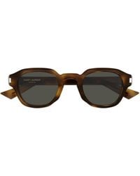 Saint Laurent - Eyewear Round Frame Sunglasses - Lyst